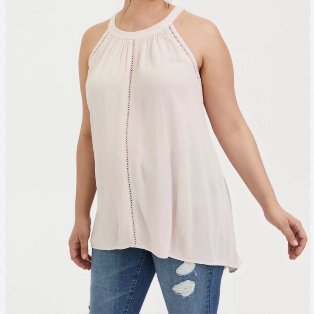 Torrid Gauze Pink Goddess Tank